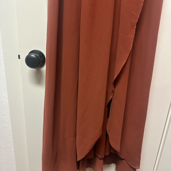 Katya Ruffle Maxi Dress | Rust - Picture 3 of 6